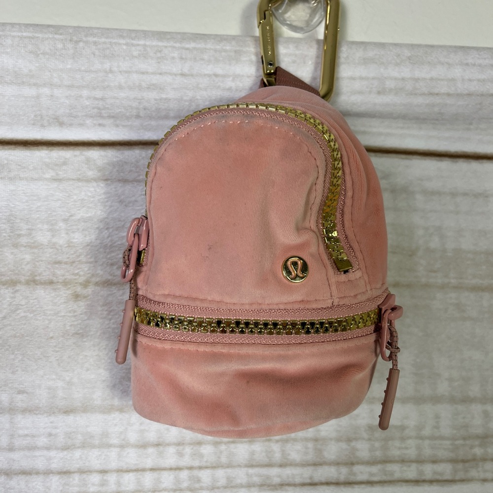Lululemon City Adventurer Backpack Nano Small Velour Pink Gold